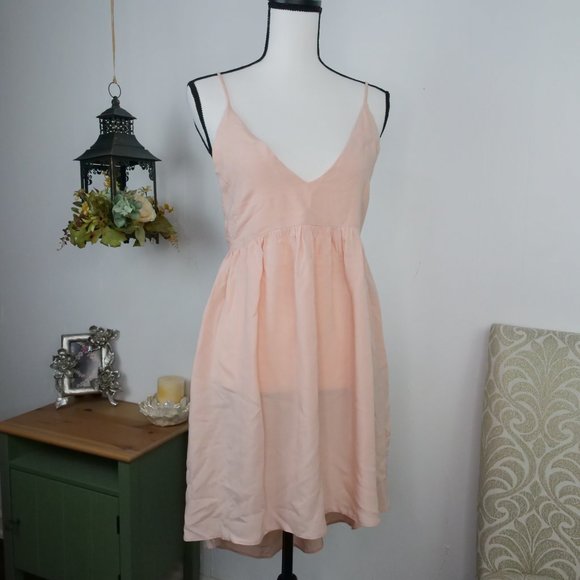 ASOS Dresses & Skirts - ASOS Babydoll Dress V-neck Backless High Low Large